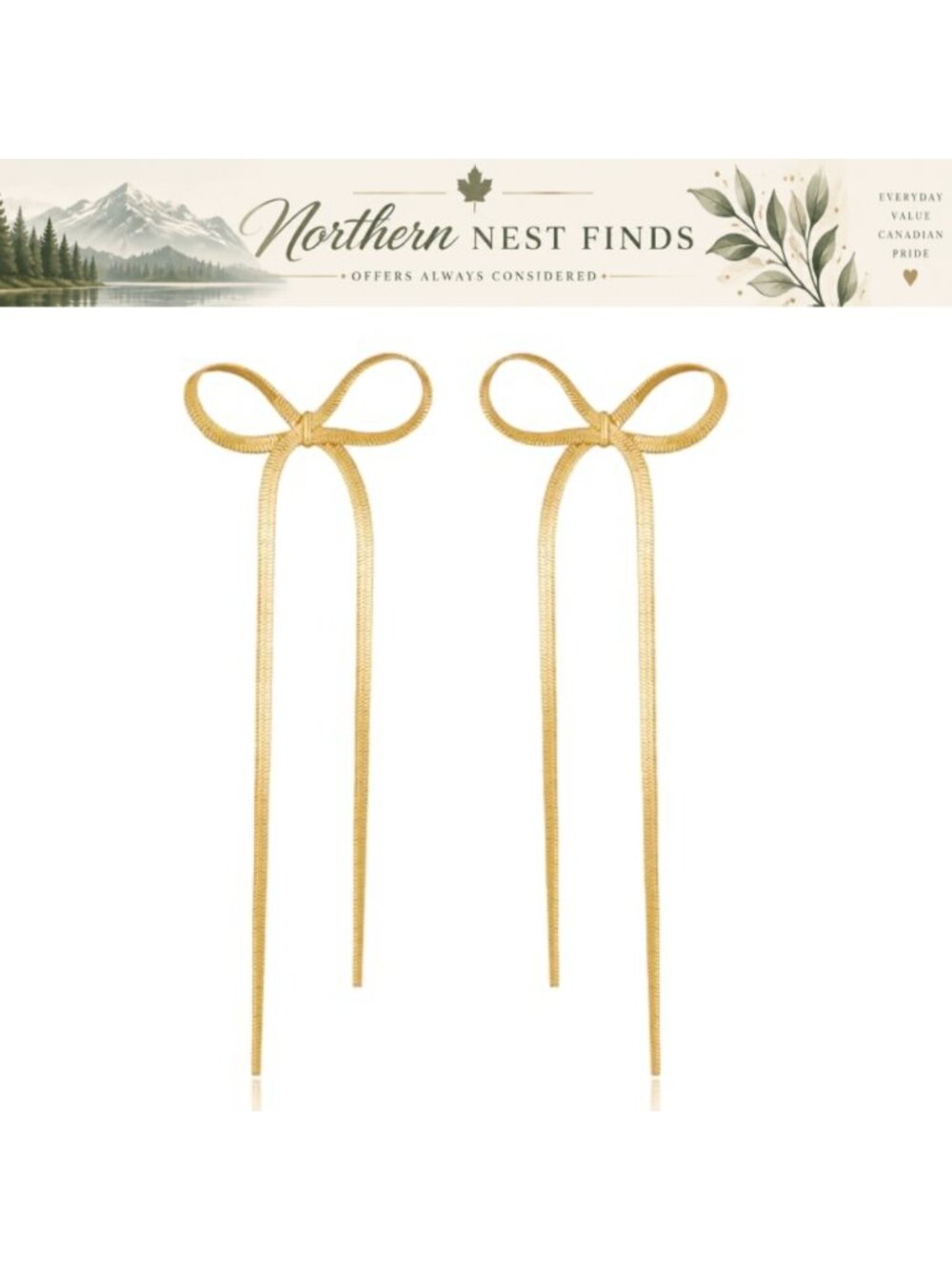 925 Sterling Silver Post Bow Drop Dangle Earrings Long Tassel Chain Women